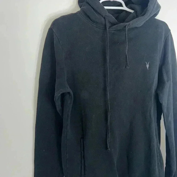 ALL SAINTS Raven Pullover Ramskull Hoodie SMALL - Picture 5 of 11